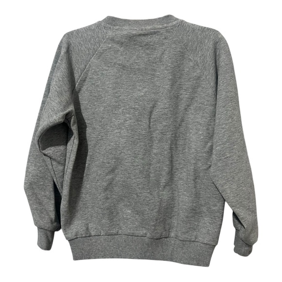 MarMar Red Logo Theos Sweatshirt Size 7 Crewneck  Grey Cotton Blend - Picture 3 of 7